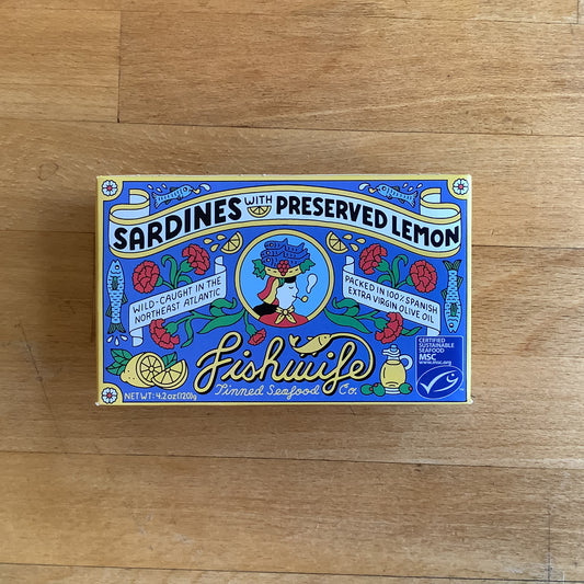 Fishwife Sardines with Preserved Lemon