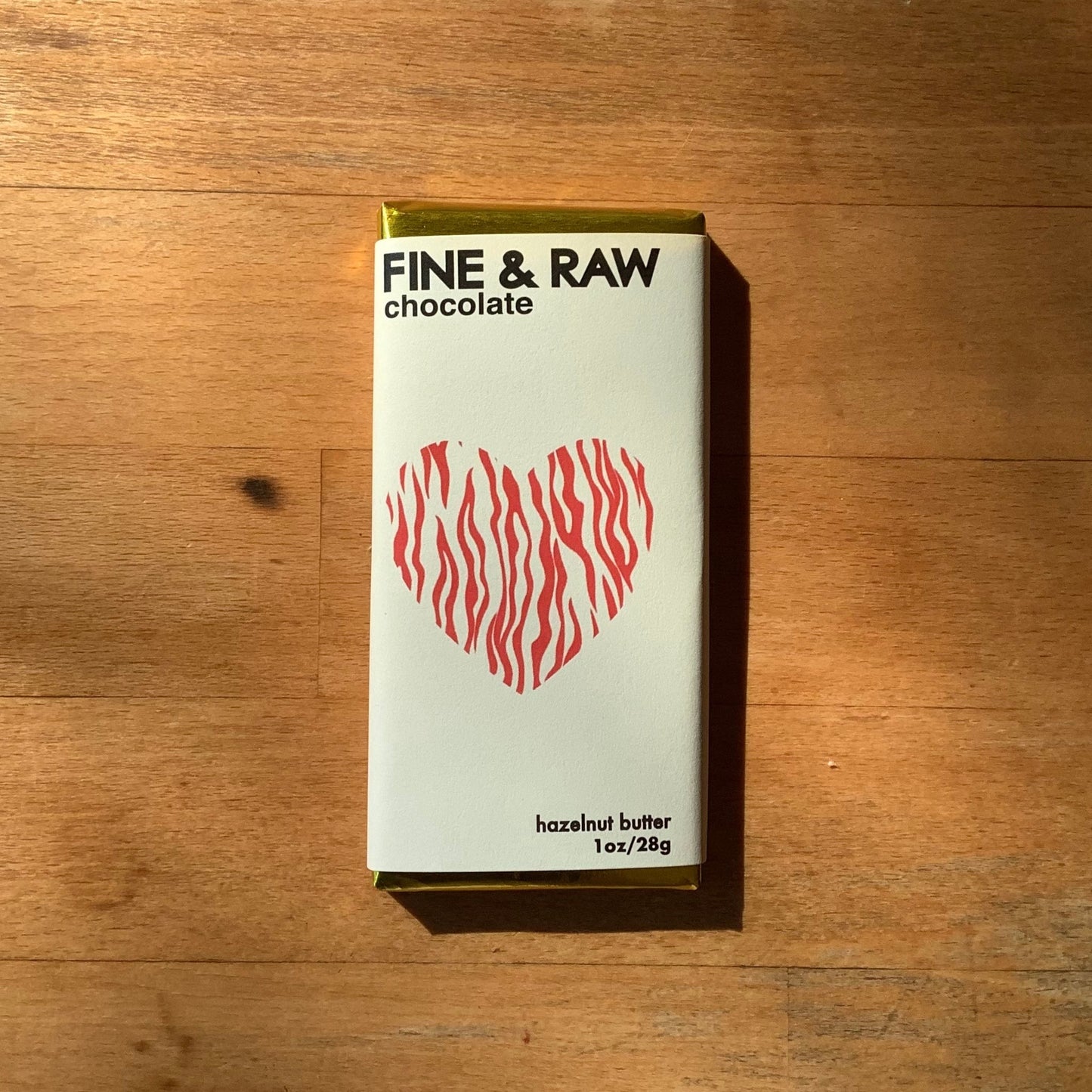 Fine and Raw Hazelnut Butter Chocolate Bar