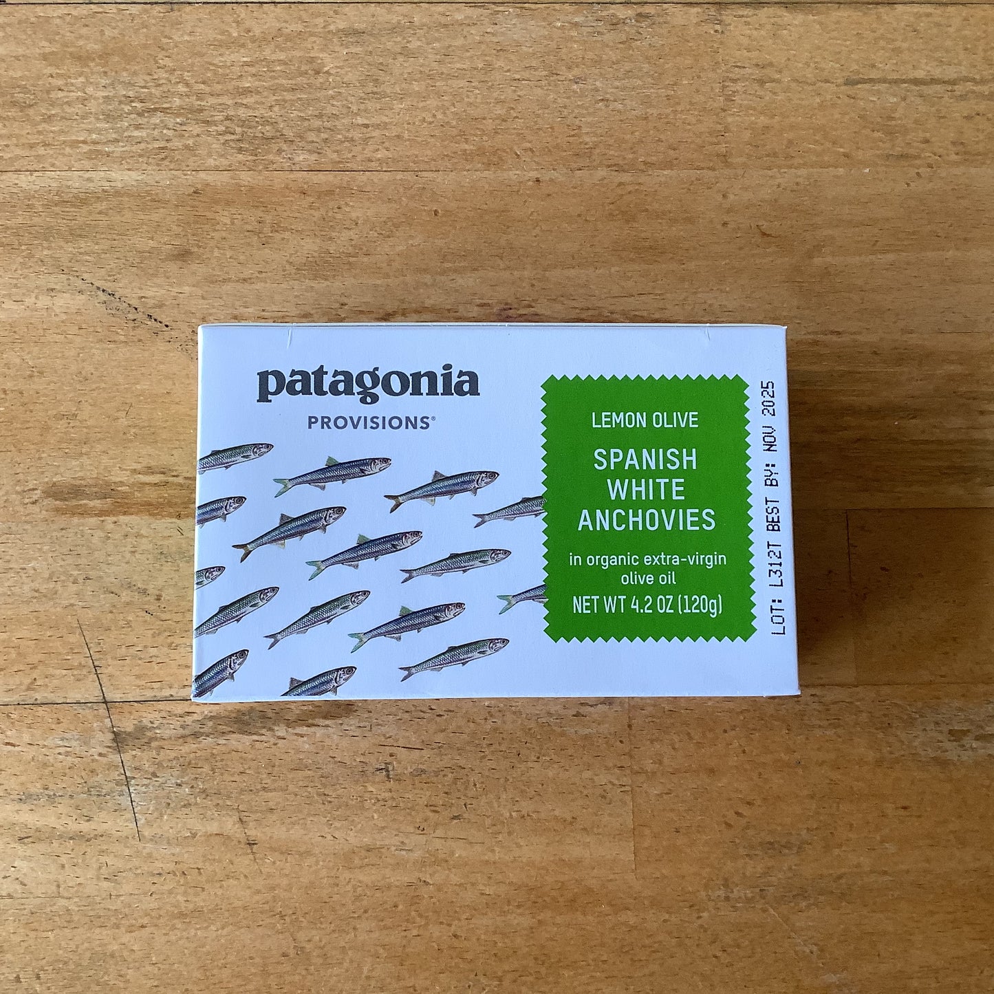 Patagonia Spanish Lemon Olive White Anchovies