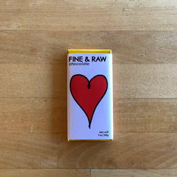 Fine and Raw Sea Salt Chocolate Bar