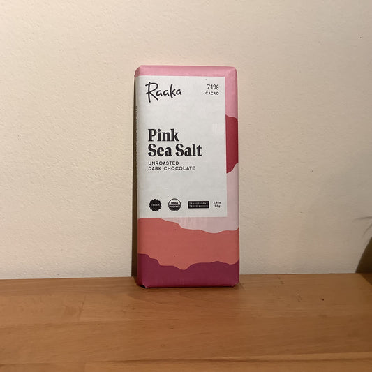 Raaka Pink Sea Salt Chocolate Bar