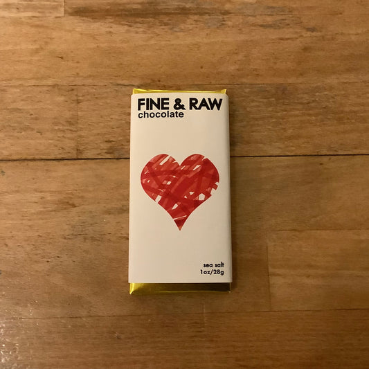 Fine and Raw Sea Salt Chocolate Bar