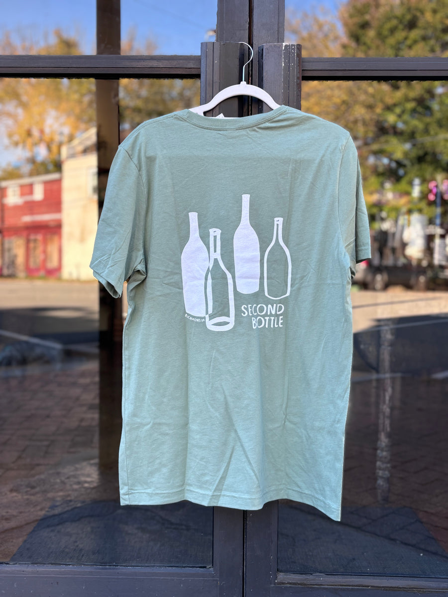 Second Bottle Fish Tee - Sage