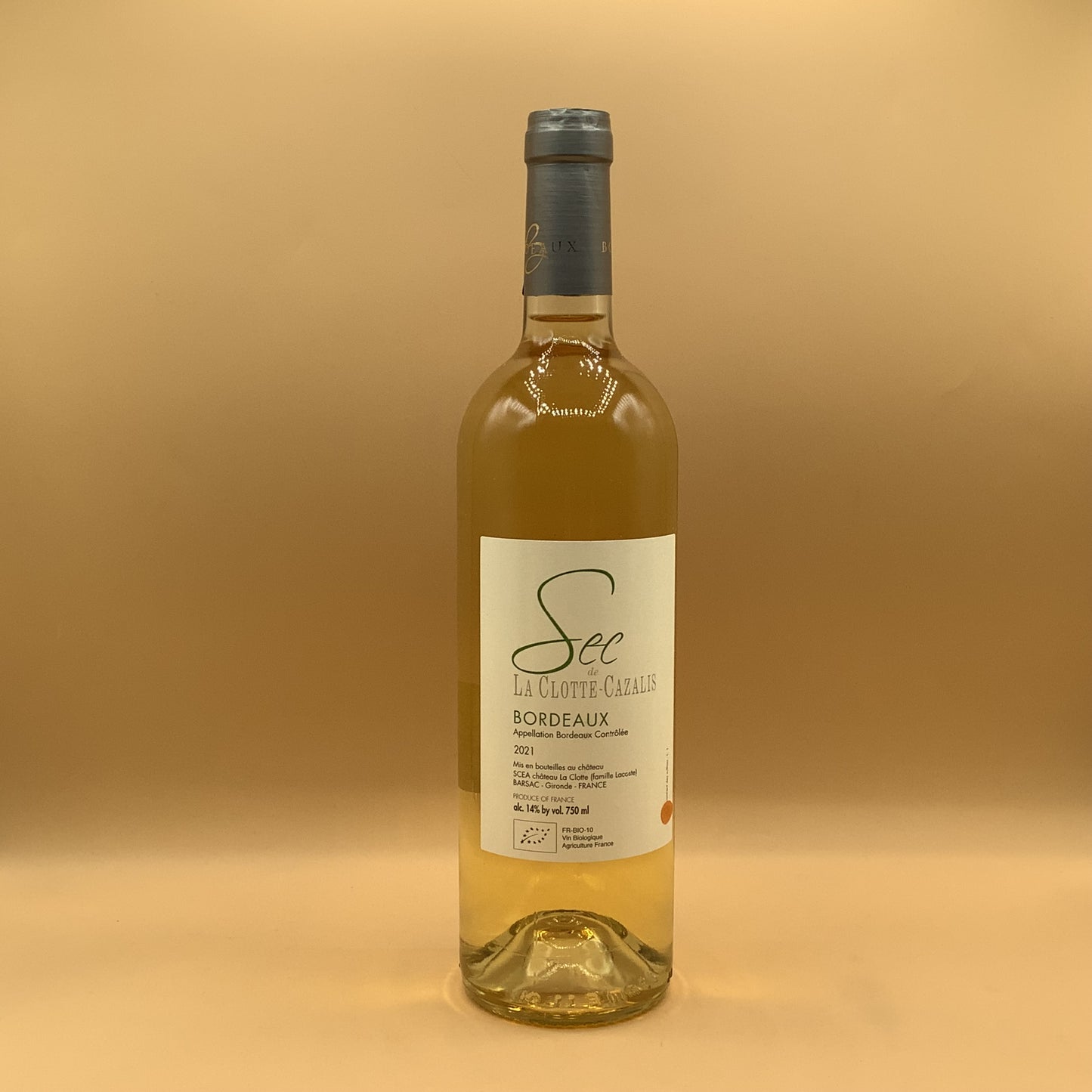 Château La Clotte-Cazalis Bordeaux Blanc Sec 2021