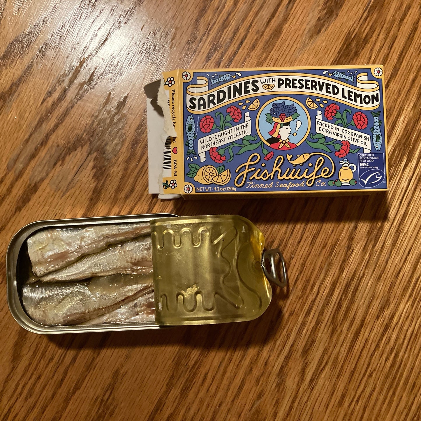 Fishwife Sardines with Preserved Lemon