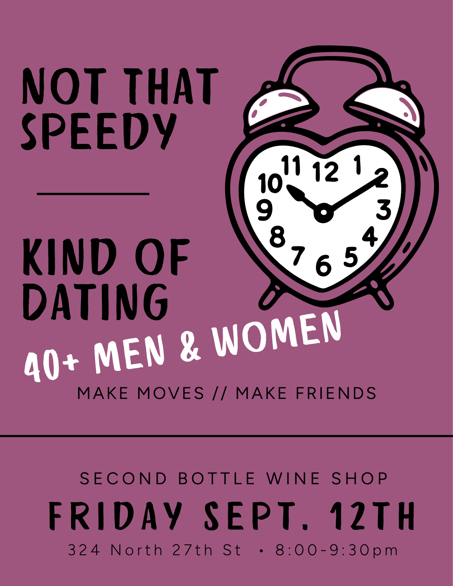 Not that Speedy, Kind of Dating - 40+ years old