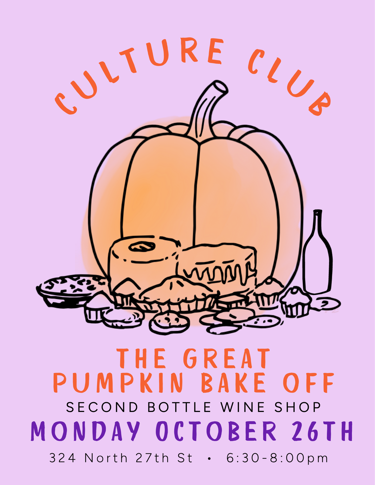 October Culture Club: The Great Pumpkin Bake Off